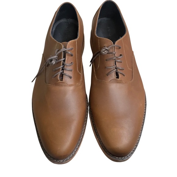 Nisolo everyday Mens Brown Leather Oxford Dress Shoes Lace‎ Up Size 11.5 wore 1x main image 5
